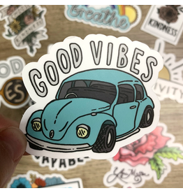 SAVANNAH AND JAMES NOVELTY STICKER GOOD VIBES BUGGY