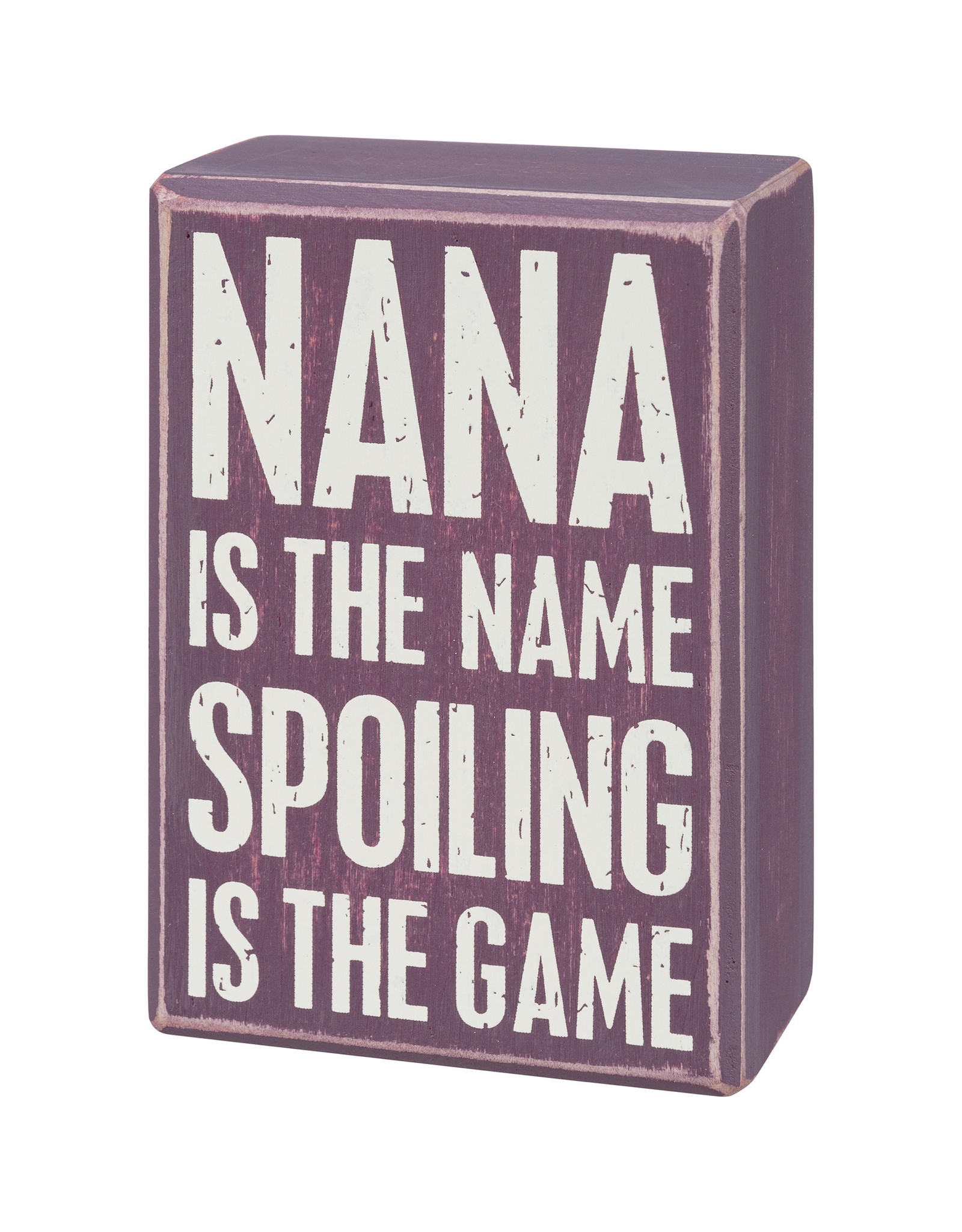 PRIMITIVES BY KATHY LOVED ONES BLOCK SIGNS NANA IS MY NAME