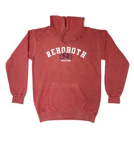 REHOBOTH LIFESTYLE MENS CLASSIC CRIMSON BIKE HOODIE