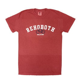 REHOBOTH LIFESTYLE MENS CLASSIC CRIMSON BIKE SS TEE