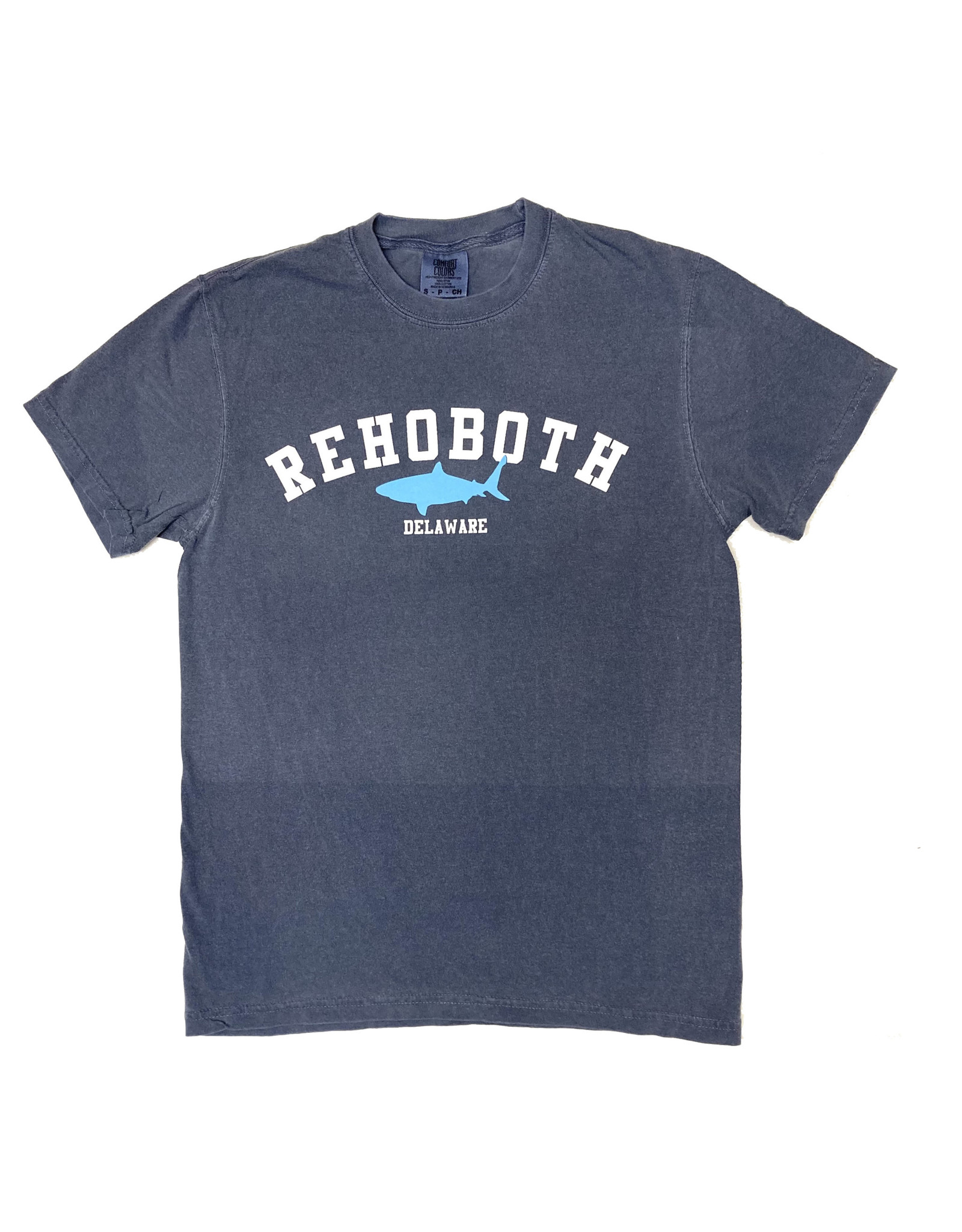 REHOBOTH LIFESTYLE MENS CLASSIC DENIM SHARK SS TEE