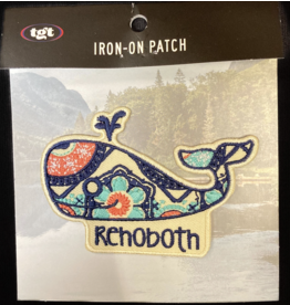 BLUE 84 IRON ON PATCH WISH LIST WHALE