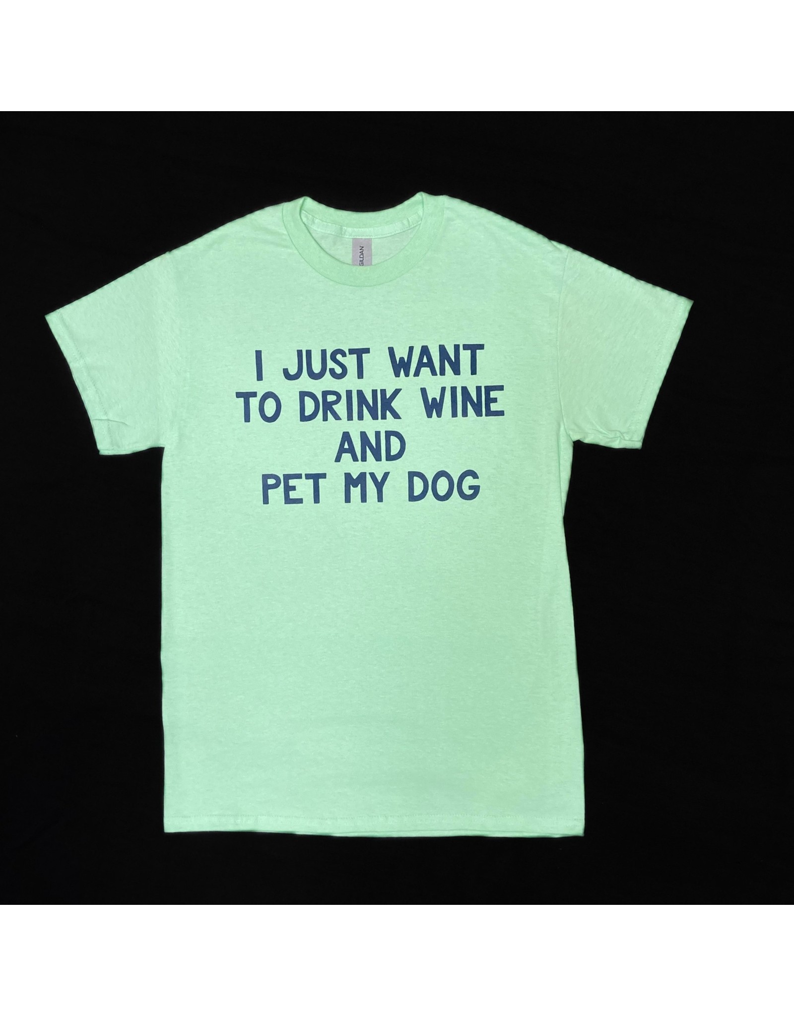 REHOBOTH LIFESTYLE CLASSIC PET LOVER DRINK WINE PET DOG SS TEE