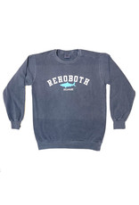 REHOBOTH LIFESTYLE MENS CLASSIC BEACH CREWNECK DENIM SHARK