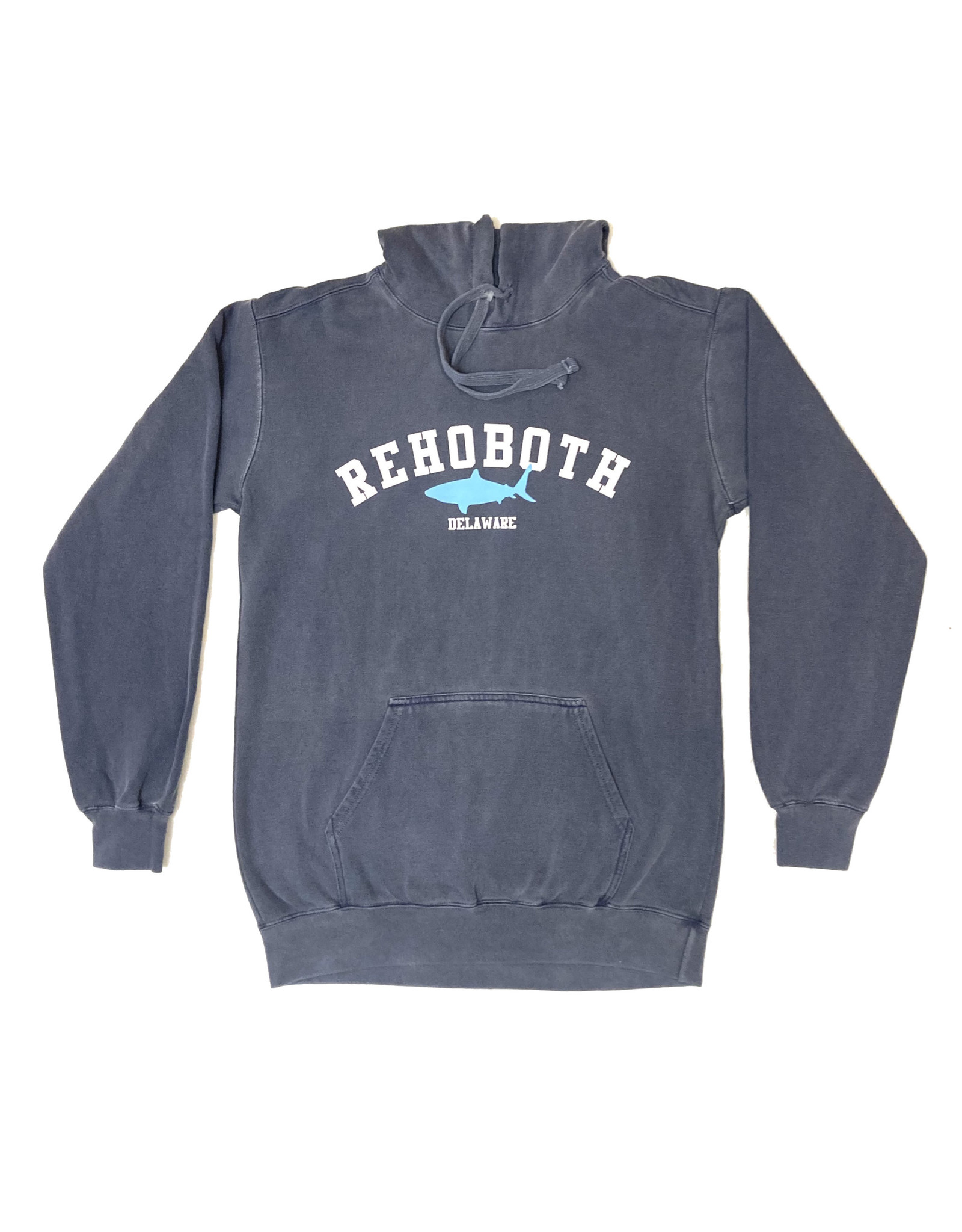 REHOBOTH LIFESTYLE MENS CLASSIC DENIM SHARK HOODIE