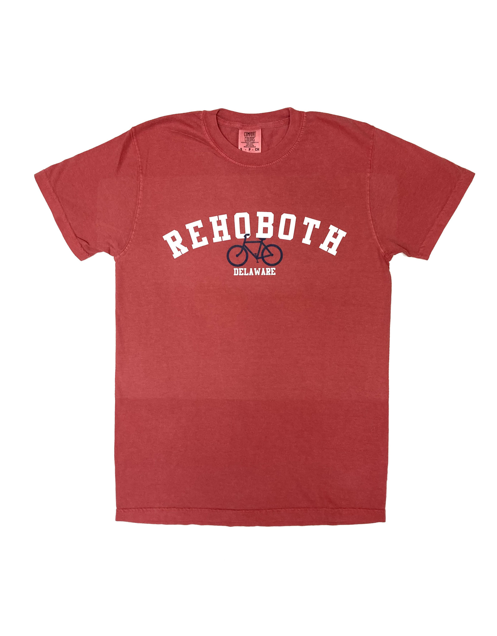 REHOBOTH LIFESTYLE MENS CLASSIC CRIMSON BIKE SS TEE