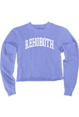 BLUE 84 CROP FLEECE CREWNECK