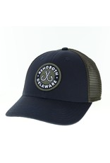 LEGACY ATHLETICS LEGACY LOW PROFILE TRUCKER HAT NAVY/OLIVE BOWLER