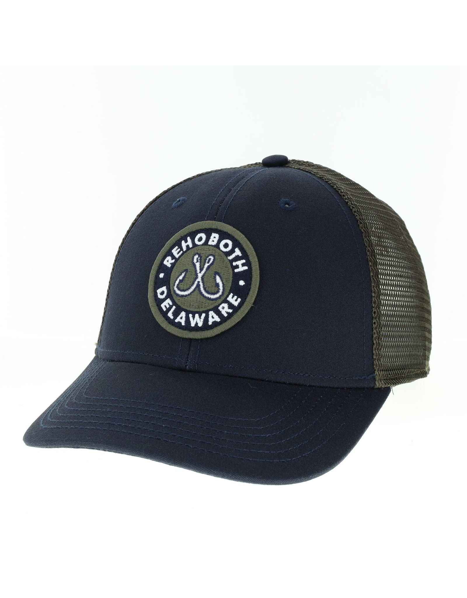 LEGACY ATHLETICS LEGACY LOW PROFILE TRUCKER HAT NAVY/OLIVE BOWLER