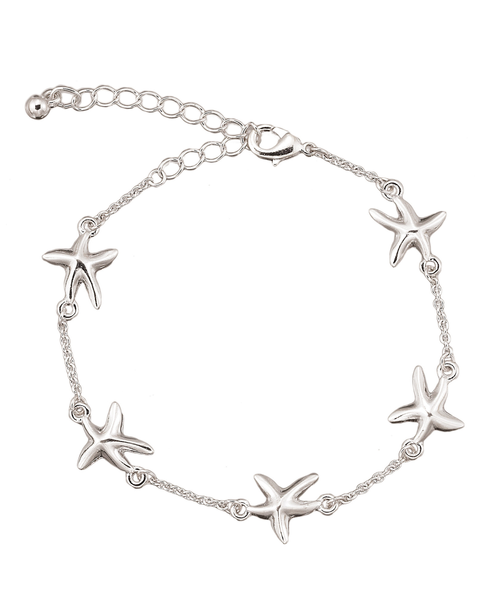 WORLD END IMPORTS CHARM CHAIN ANKLET STARFISH ADJUSTABLE