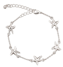 WORLD END IMPORTS CHARM CHAIN ANKLET STARFISH ADJUSTABLE
