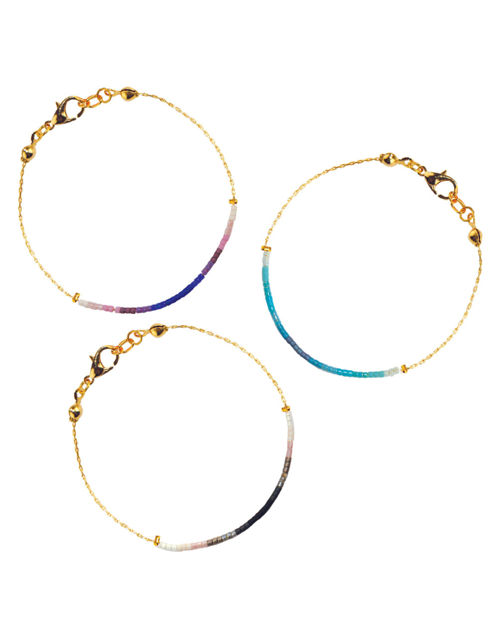 WORLD END IMPORTS SEEDBEAD CHAIN ANKLET ADJUSTABLE