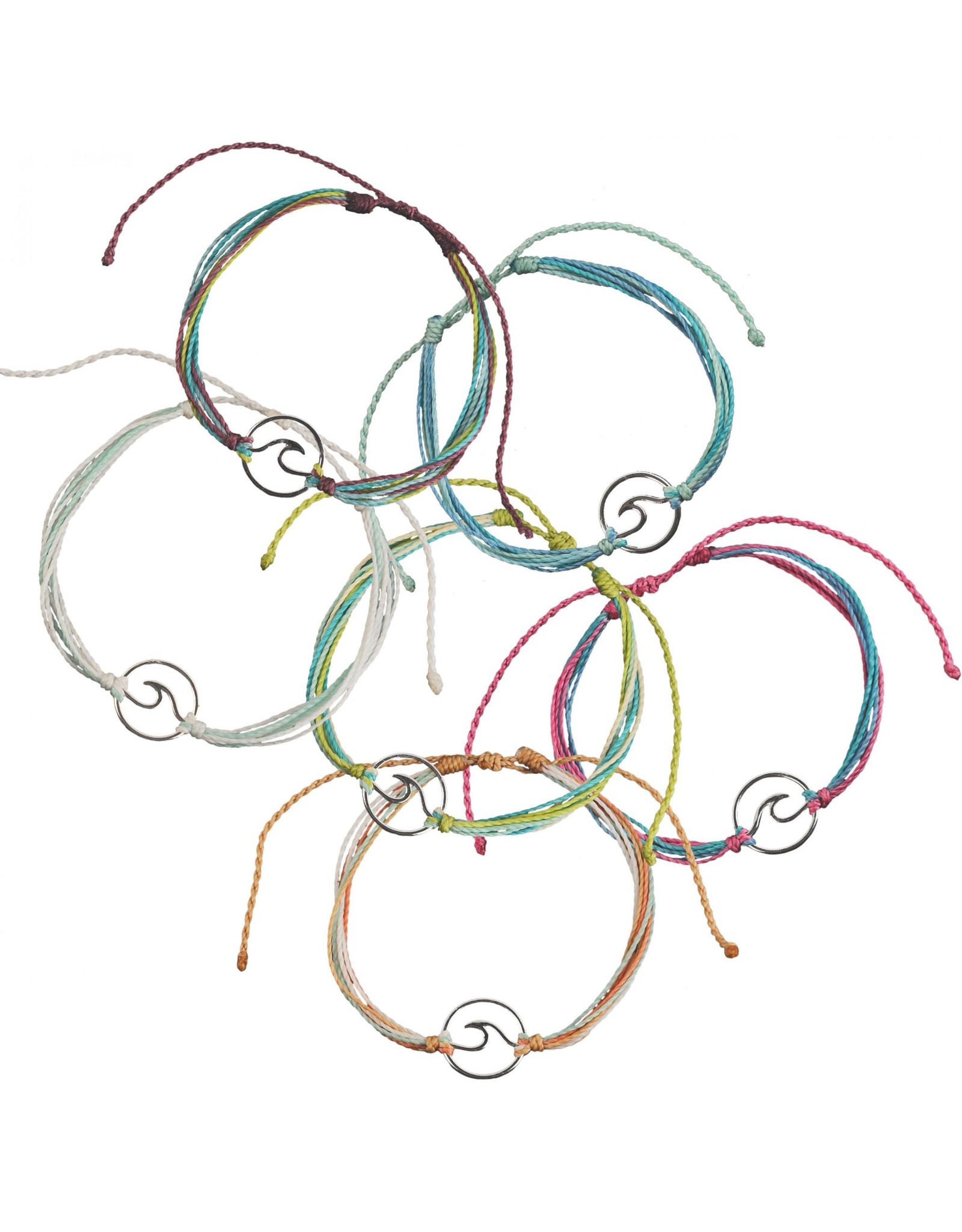 WORLD END IMPORTS HEMP CORDED ANKLET WAVE ADJUSTABLE