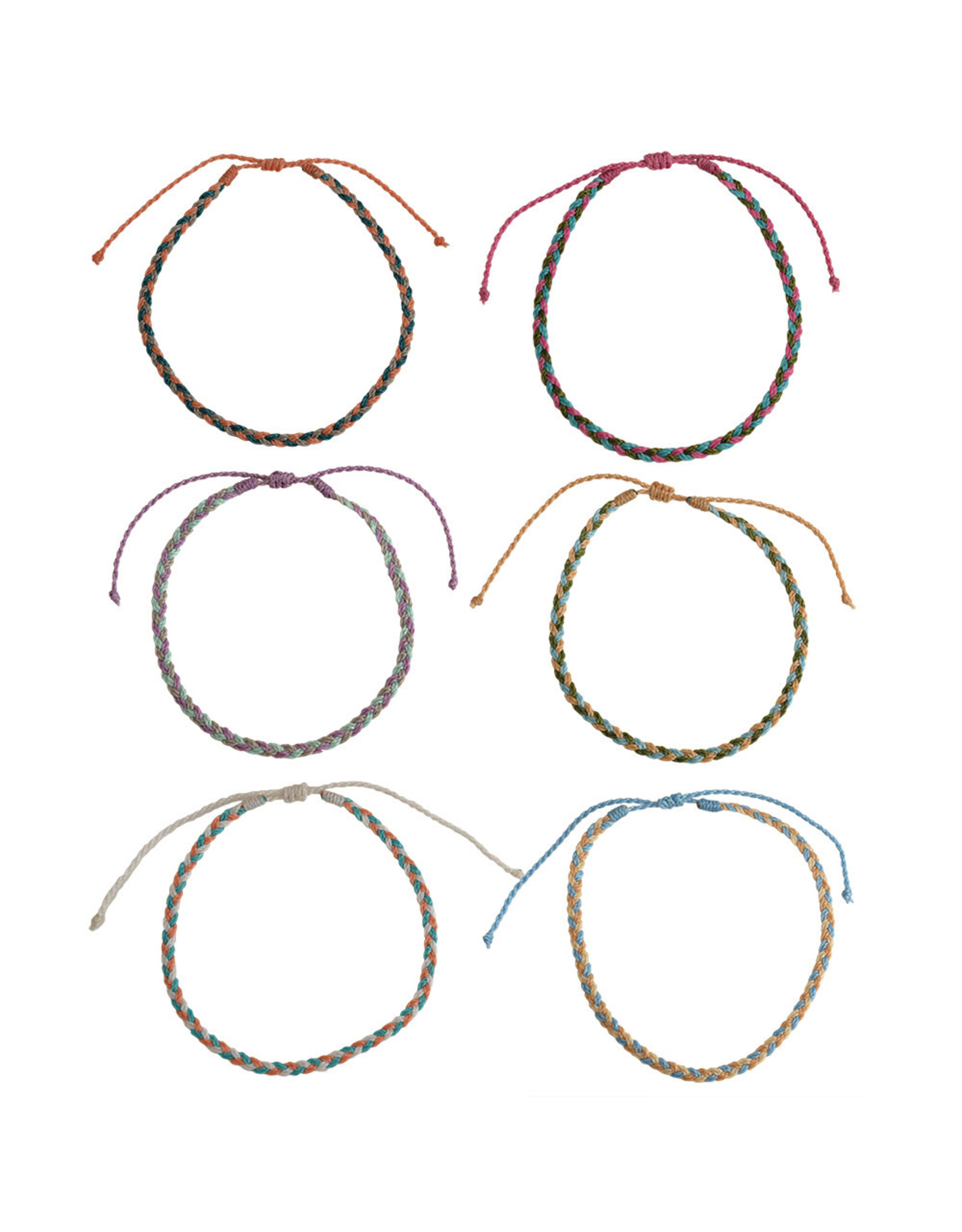 WORLD END IMPORTS HEMP CORDED ANKLET BRAIDED ROPE ADJUSTABLE