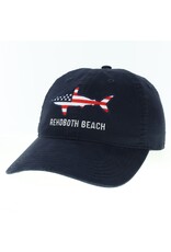 LEGACY ATHLETICS LEGACY RELAXED TWILL HAT NAVY USA SHARK