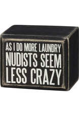 PRIMITIVES BY KATHY ATTITUDE BLOCK SIGNS LAUNDRY NUDISTS CRAZY