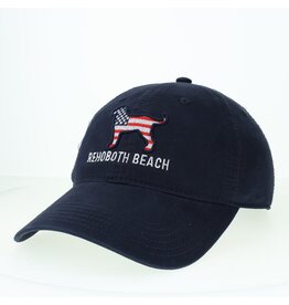 LEGACY ATHLETICS LEGACY RELAXED TWILL HAT NAVY USA DOG