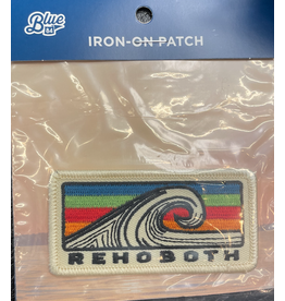 BLUE 84 IRON ON PATCH BUSTICATE WAVE