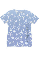 BLUE 84 SUBLIMATION GET AWAY STARFISH VNECK SS TEE