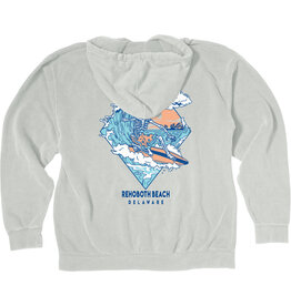BLUE 84 SURFING SKELETON HOODIE