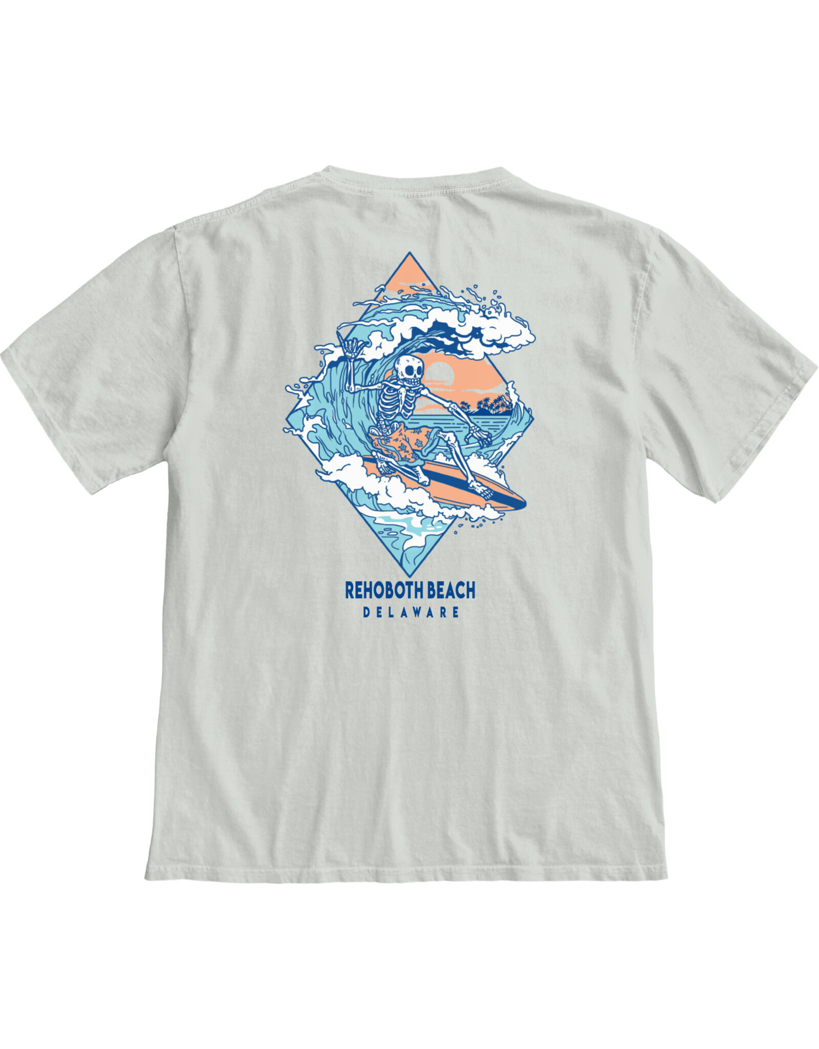 BLUE 84 SURFING SKELETON SS TEE