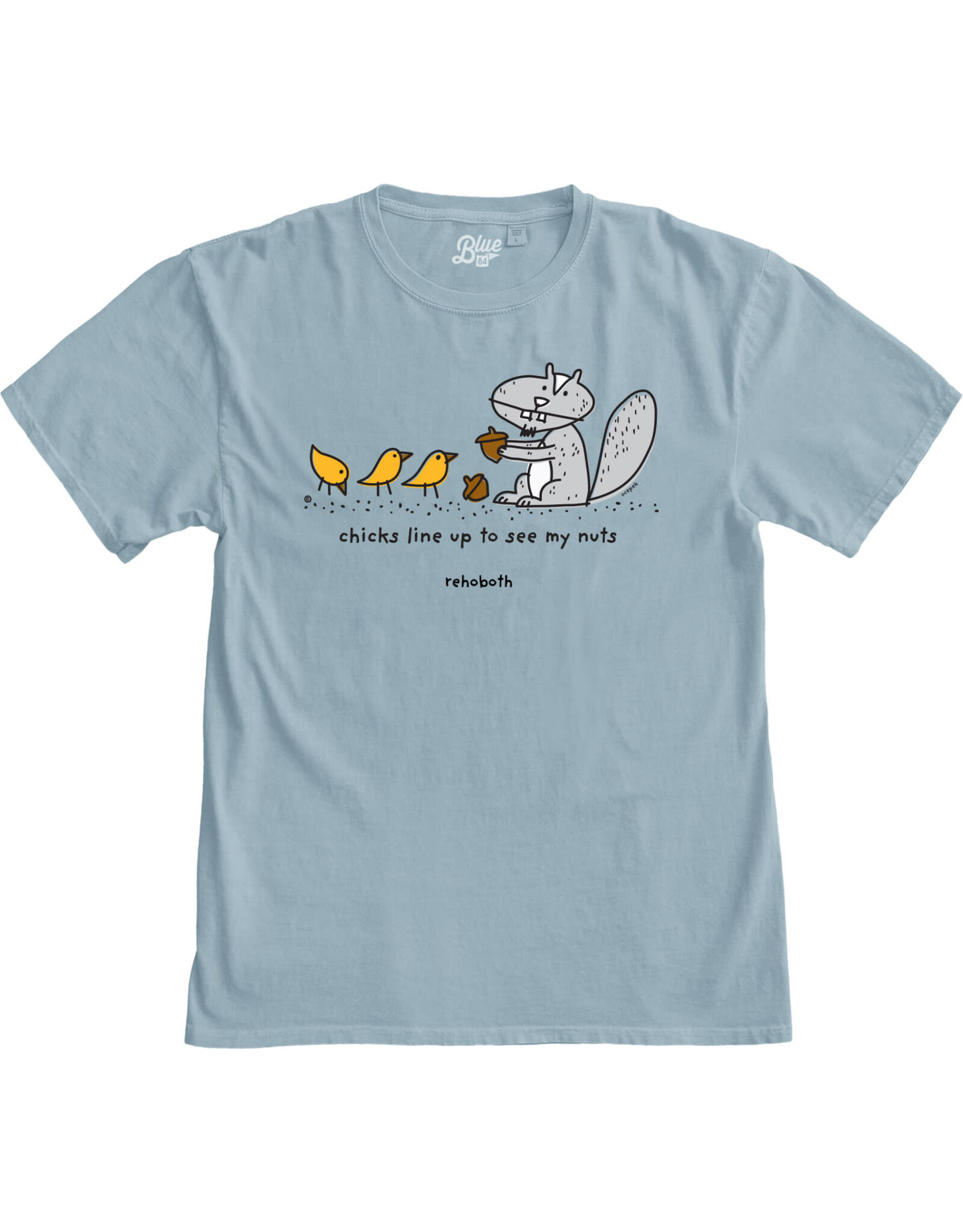BLUE 84 CHICKS LINE UP SQUIRREL SS TEE