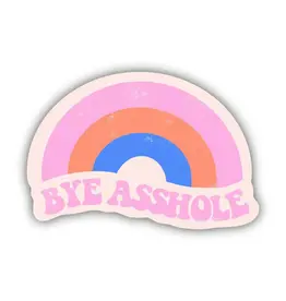 PRAXIS NOVELTY STICKER BYE ASSHOLE