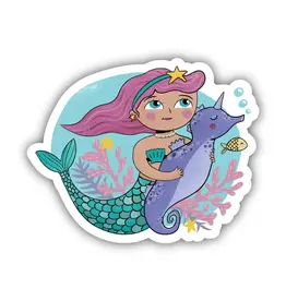 PRAXIS NOVELTY STICKER MERMAID AND SEAHORSE