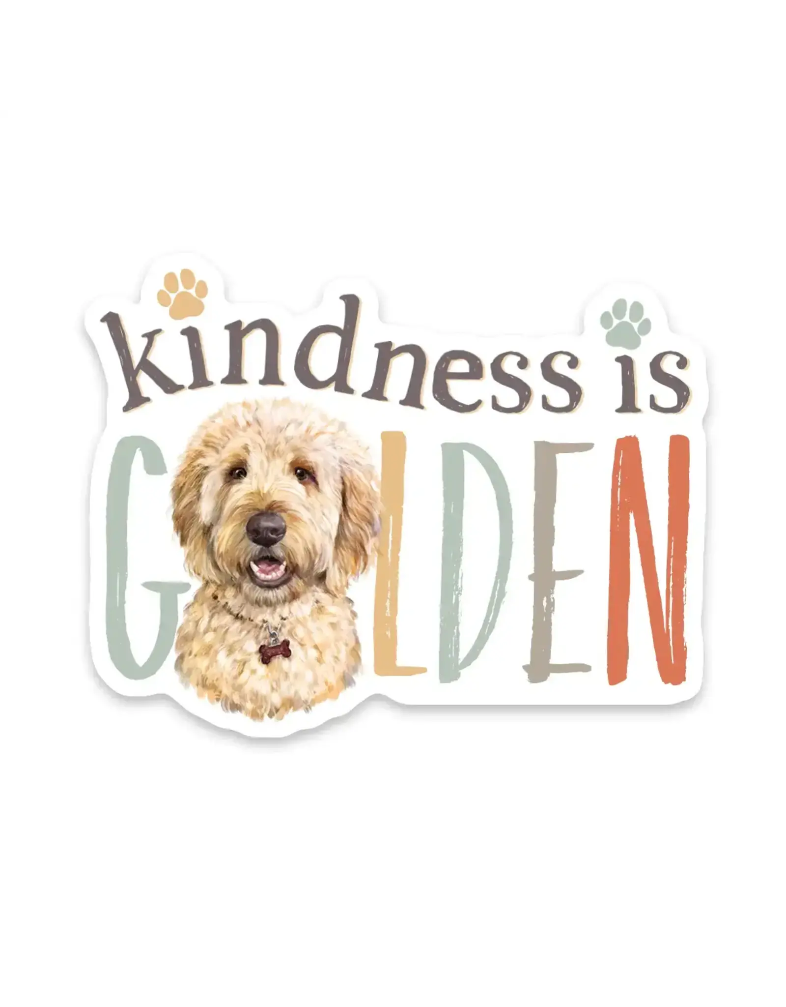 PRAXIS NOVELTY STICKER KINDNESS IS GOLDEN