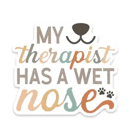 PRAXIS NOVELTY STICKER THERAPIST HAS A WET NOSE