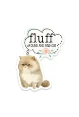 JENNY V NOVELTY STICKER FLUFF AROUND AND FIND OUT