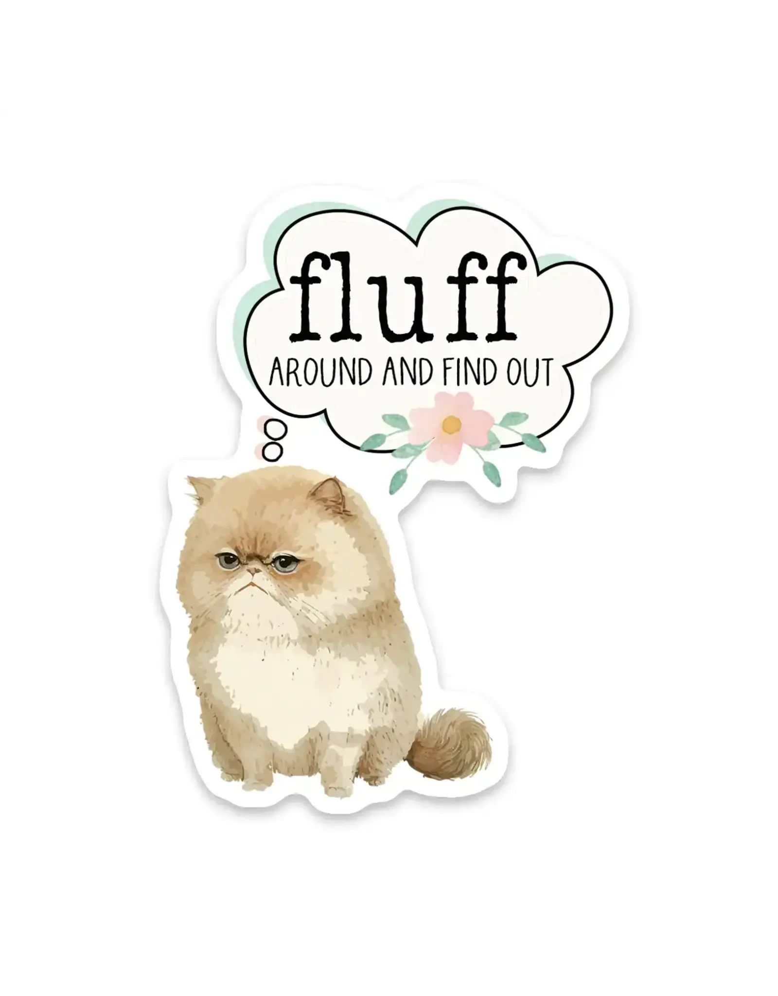 JENNY V NOVELTY STICKER FLUFF AROUND AND FIND OUT