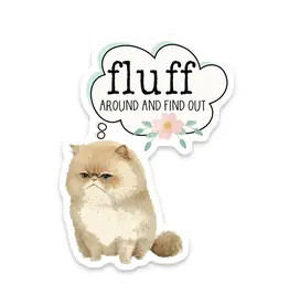 JENNY V NOVELTY STICKER FLUFF AROUND AND FIND OUT
