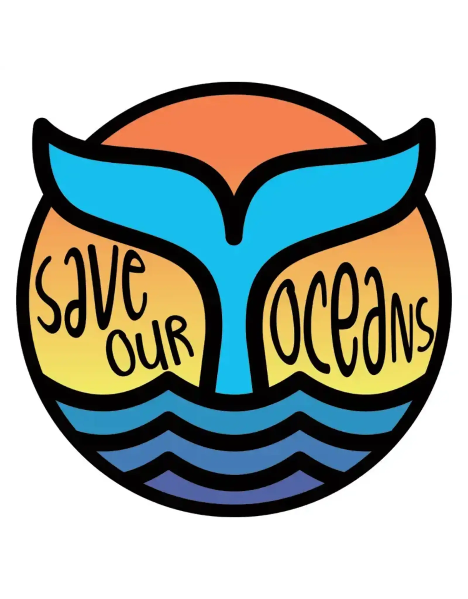PRAXIS NOVELTY STICKER SAVE OUR OCEANS