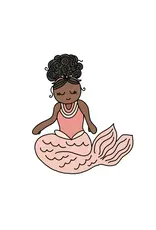 PRAXIS NOVELTY STICKER OCEAN MERMAID