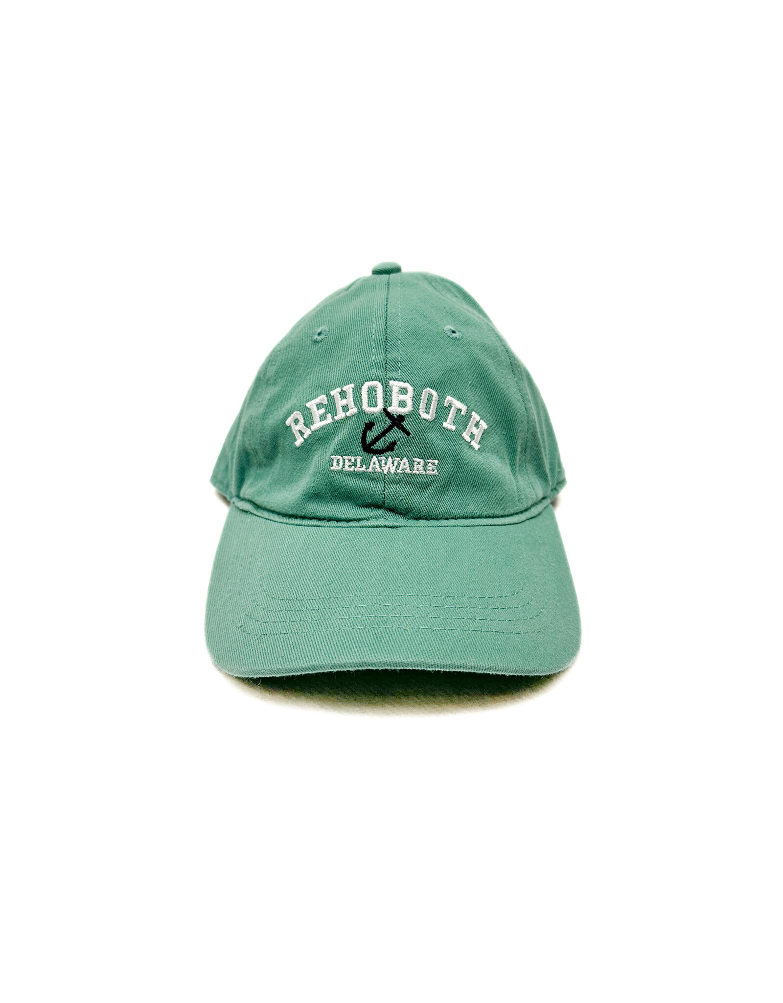 REHOBOTH LIFESTYLE CLASSIC COTTON BEACH HAT ADJUSTABLE OS SEAFOAM ANCHOR