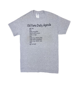 REHOBOTH LIFESTYLE CLASSIC ATTITUDE OLD FARTS AGENDA SS TEE