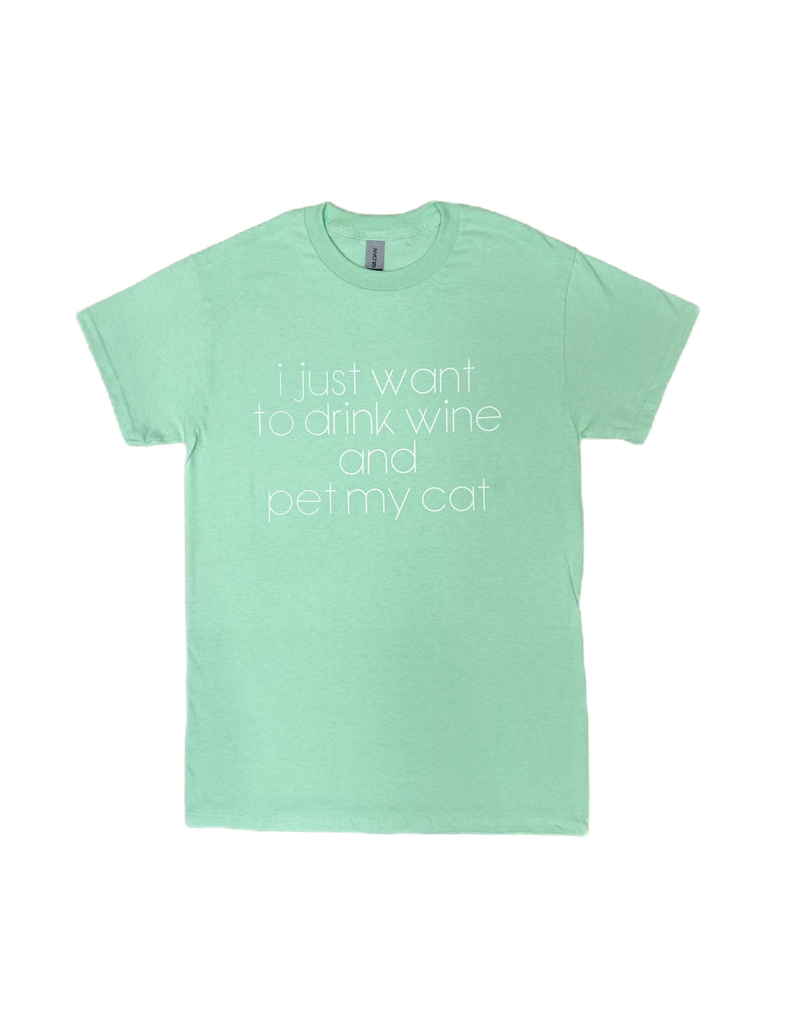 REHOBOTH LIFESTYLE CLASSIC PET LOVER DRINK WINE PET CAT SS TEE