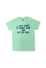 REHOBOTH LIFESTYLE CLASSIC PET LOVER DRINK WINE PET DOG SS TEE