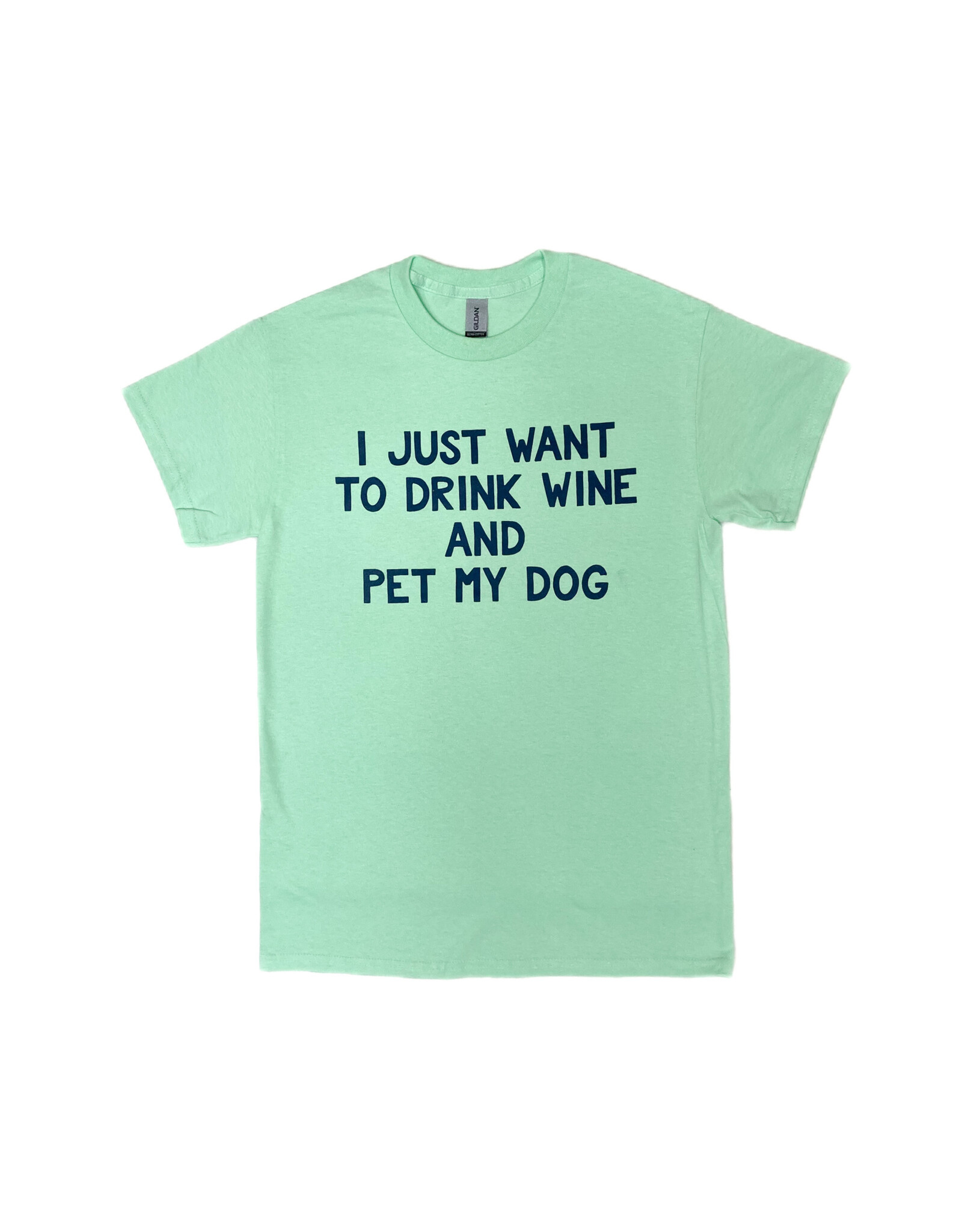 REHOBOTH LIFESTYLE CLASSIC PET LOVER DRINK WINE PET DOG SS TEE