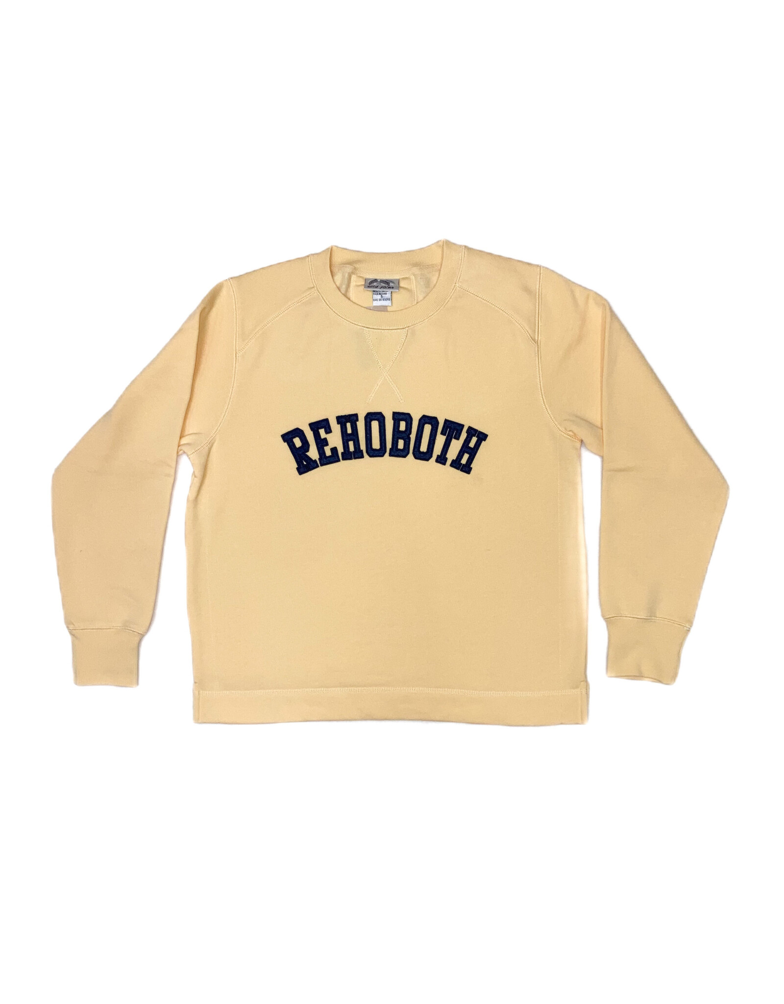 WILD PALMS WOMENS APPLIQUE CREWNECK SWEATSHIRT