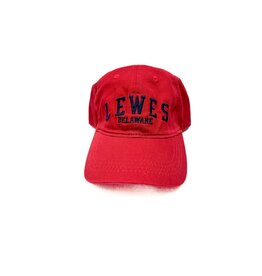 REHOBOTH LIFESTYLE CLASSIC COTTON YOUTH BEACH HAT ONE SIZE CRIMSON LEWES