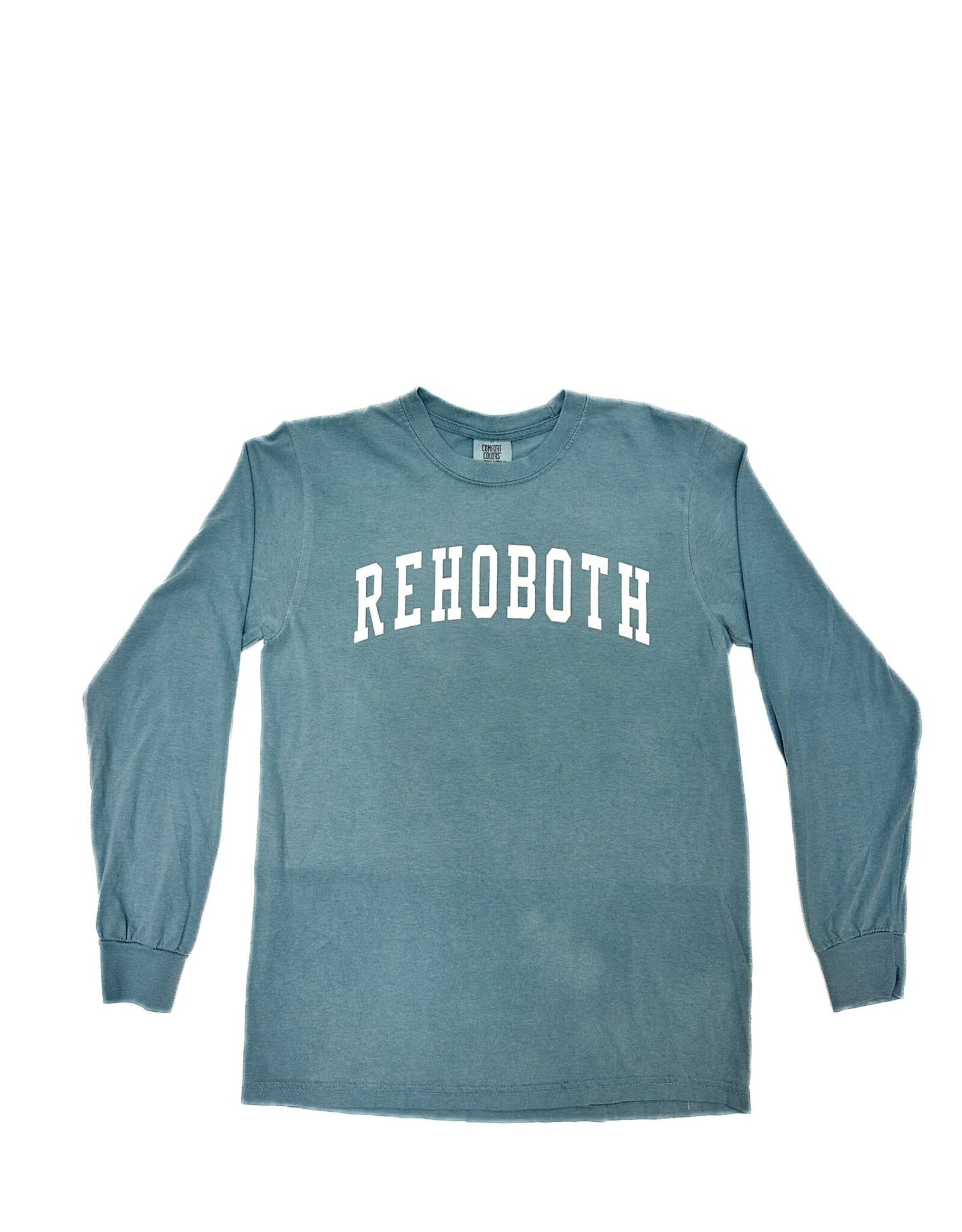 REHOBOTH LIFESTYLE CLASSIC ICE BLUE ARCH LS TEE