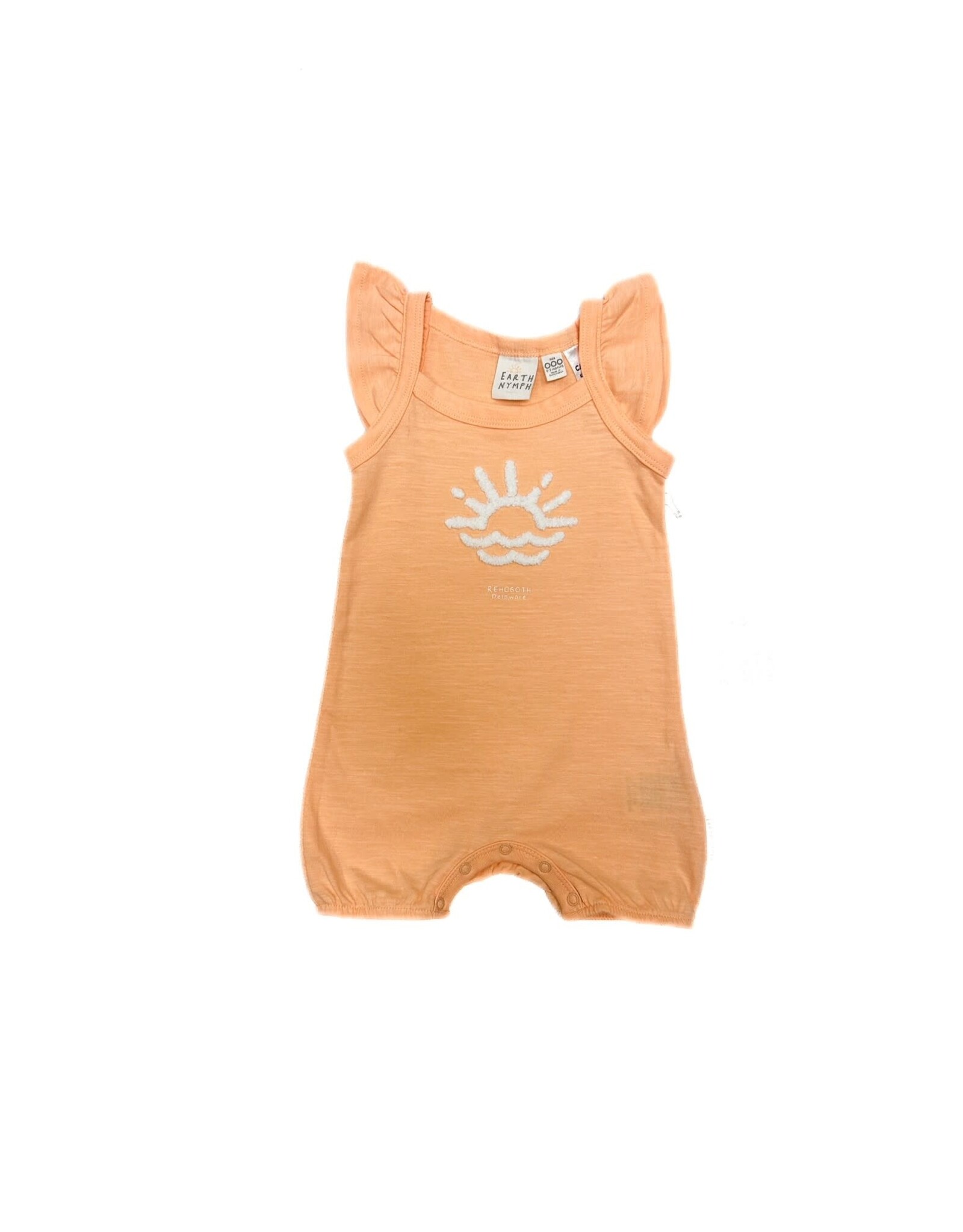 EARTH NYMPH SUNNY DAYS TANGERINE ONESIE