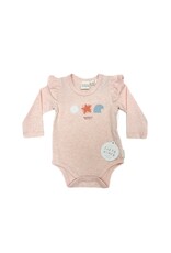 EARTH NYMPH SUMMER BEACH CORAL LS ONESIE