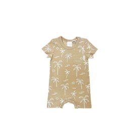 EARTH NYMPH NEUTRAL SCENIC PALMS ONESIE