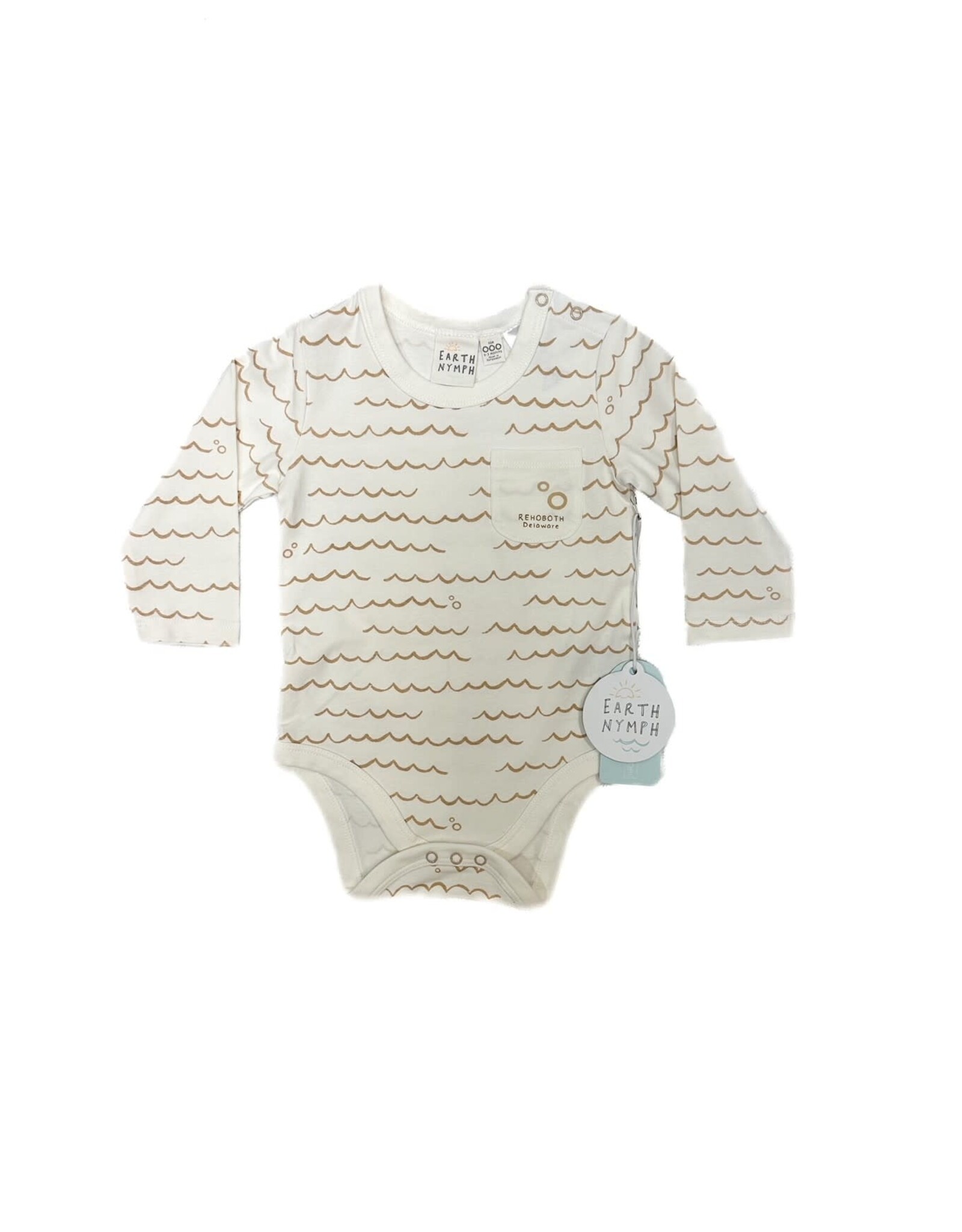 EARTH NYMPH NEUTRAL WAVES LS ONESIE