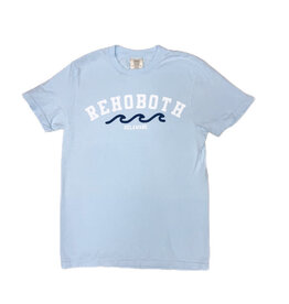 REHOBOTH LIFESTYLE MENS CLASSIC CHAMBRAY WAVE SS TEE