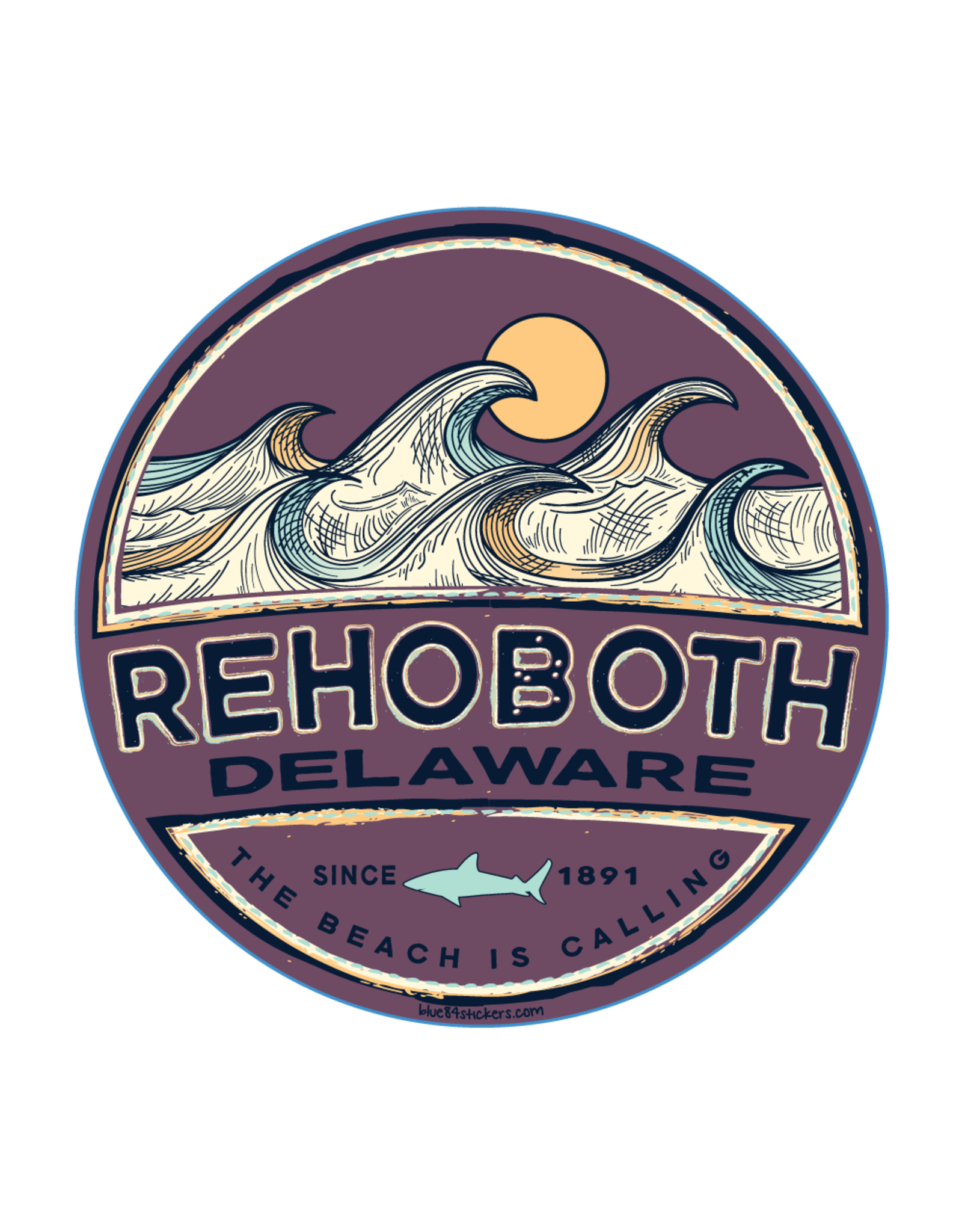 BLUE 84 ACRYLIC MAGNET SHAKE UP WAVES