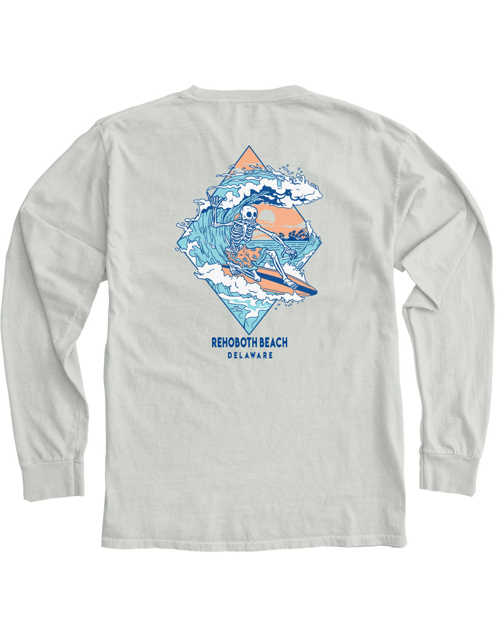 BLUE 84 SURFING SKELETON LS TEE